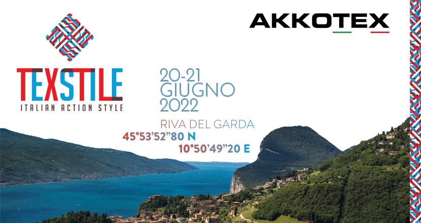 Akkotex presente al Textile del 29-21 giugno 2022 a Riva del Garda